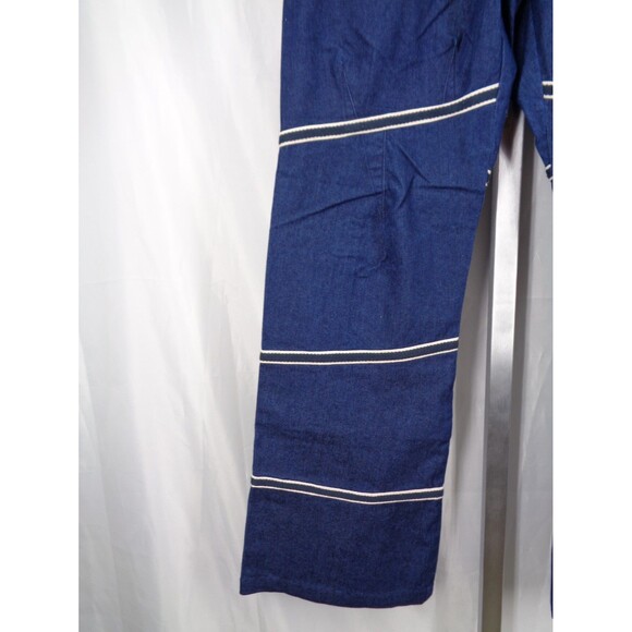 Marithe Francois Girbaud Vintage Jean Sz 6 Embroidered Wide Leg Y2K 90's Hip Hop - Picture 10 of 16